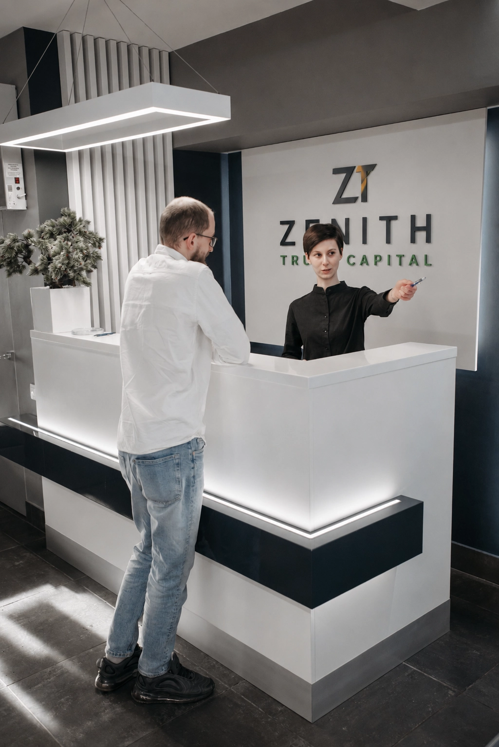 Zenith Trust Capital headquarters reception area